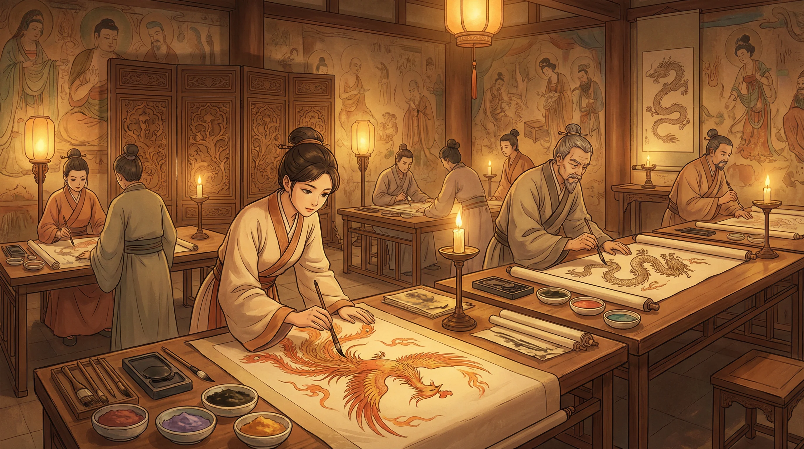 画师入驻 - 91九色 国风动漫画师